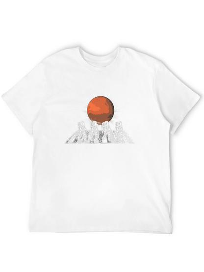 Camiseta Negra Astronautas Marte Original