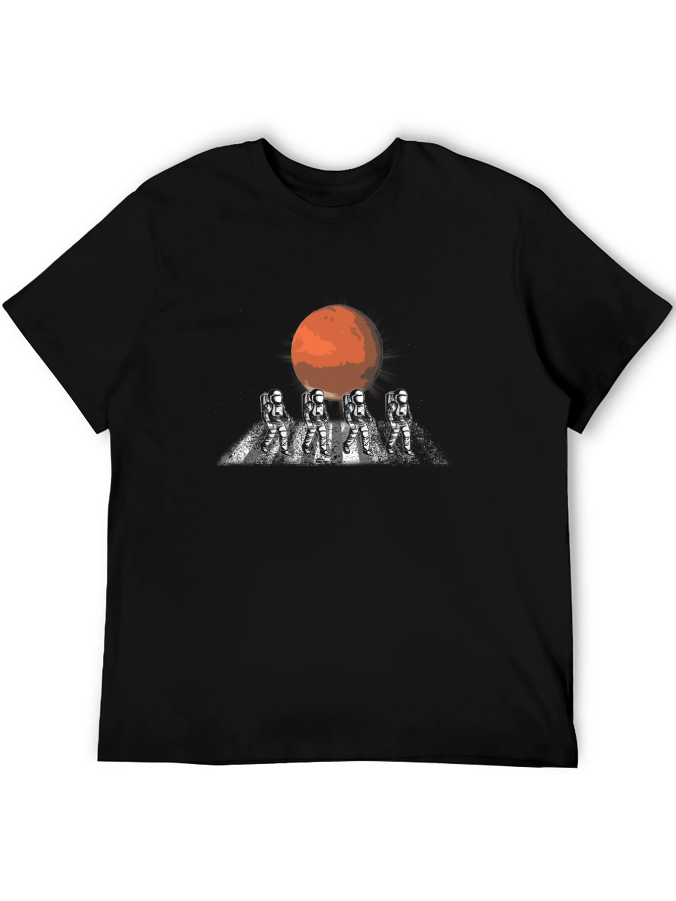 Camiseta Negra Astronautas Marte Original