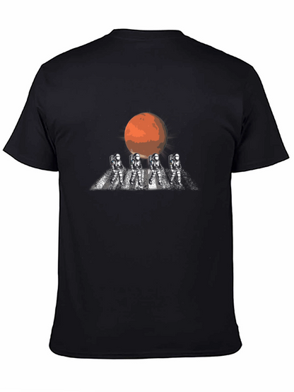 Camiseta Negra Astronautas Marte Original