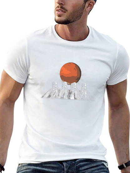 Camiseta Negra Astronautas Marte Original