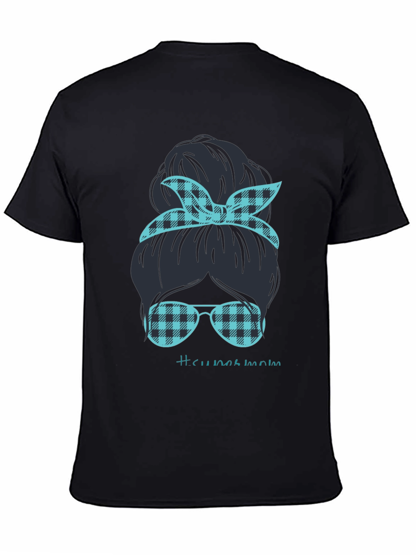 Camiseta Mujer Moño Desordenado Mamá