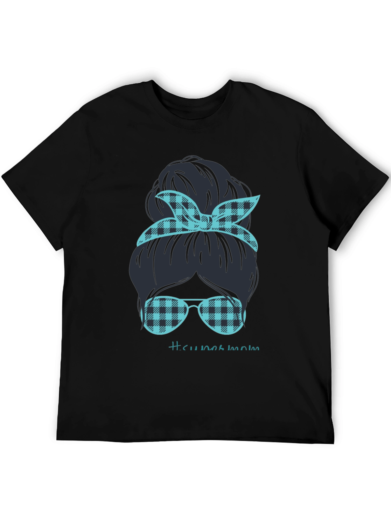 Camiseta Mujer Moño Desordenado Mamá