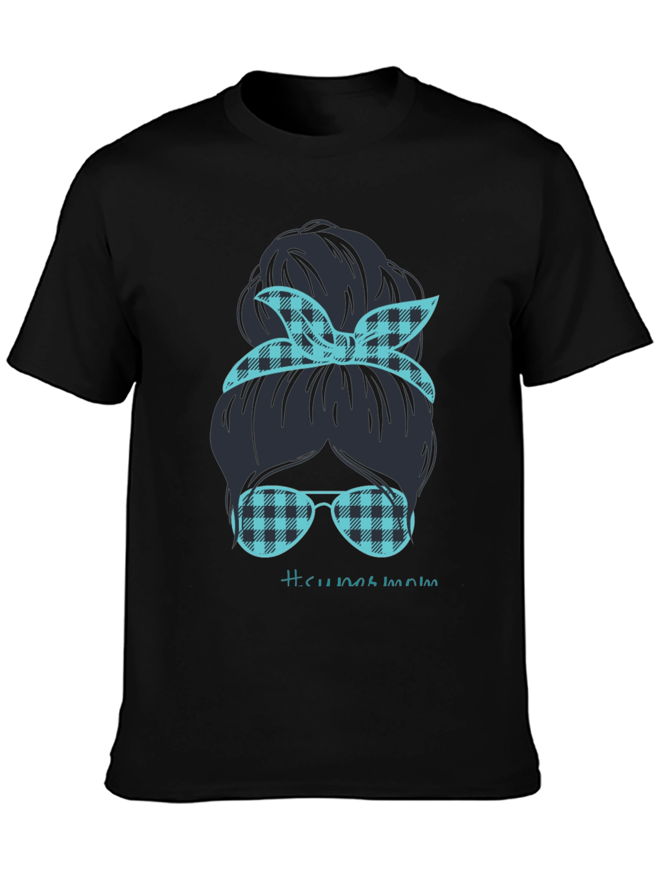 Camiseta Mujer Moño Desordenado Mamá