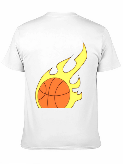 Camiseta Negra Baloncesto en Llamas