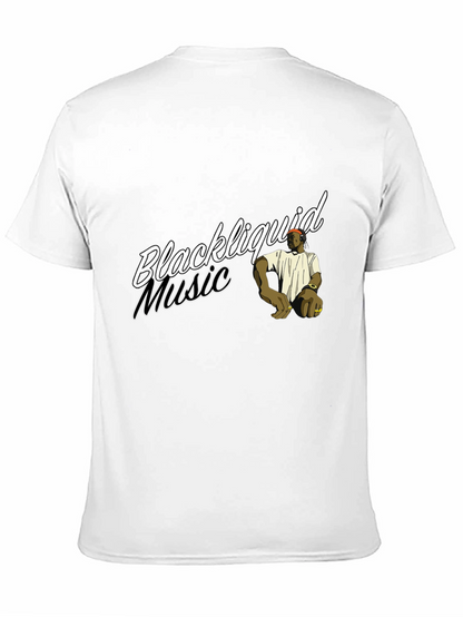 Camiseta Negra Blackliquid Music Diseño Original