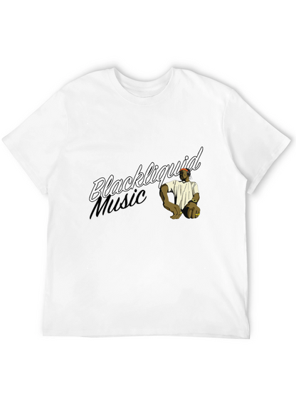 Camiseta Negra Blackliquid Music Diseño Original