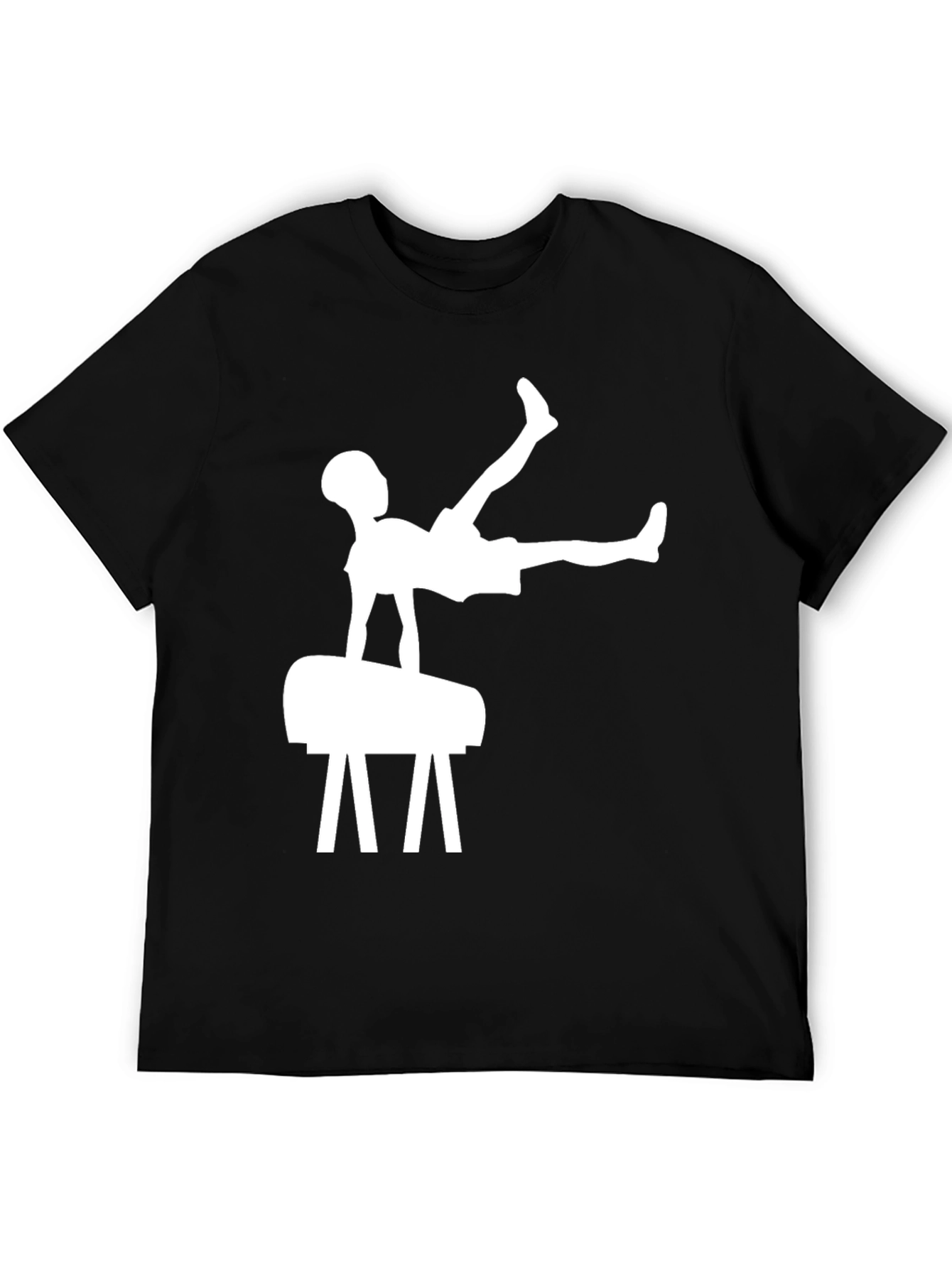 Camiseta Negra Hombre Gimnasia Artística