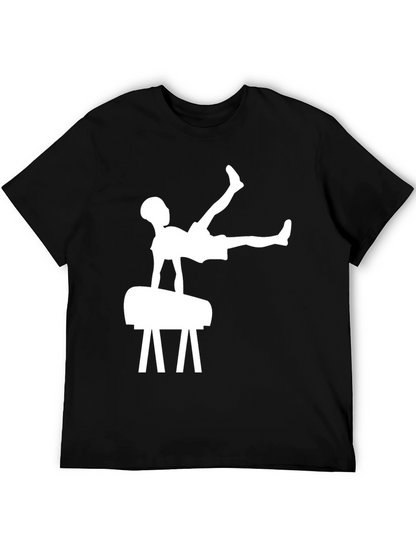 Camiseta Negra Hombre Gimnasia Artística