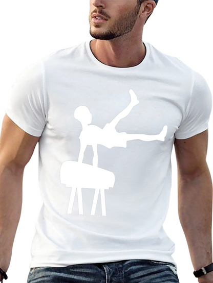 Camiseta Negra Hombre Gimnasia Artística