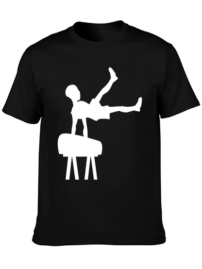Camiseta Negra Hombre Gimnasia Artística
