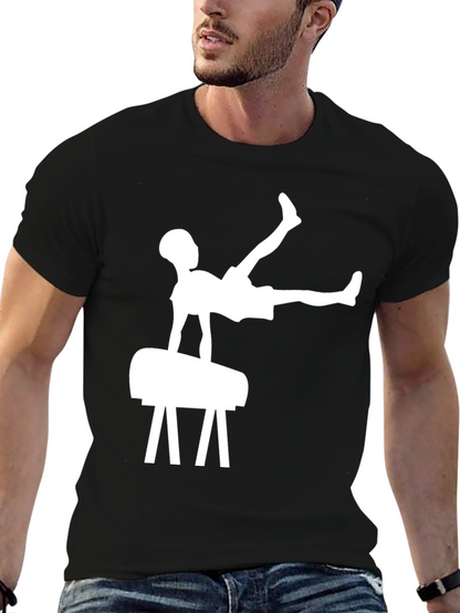 Camiseta Negra Hombre Gimnasia Artística