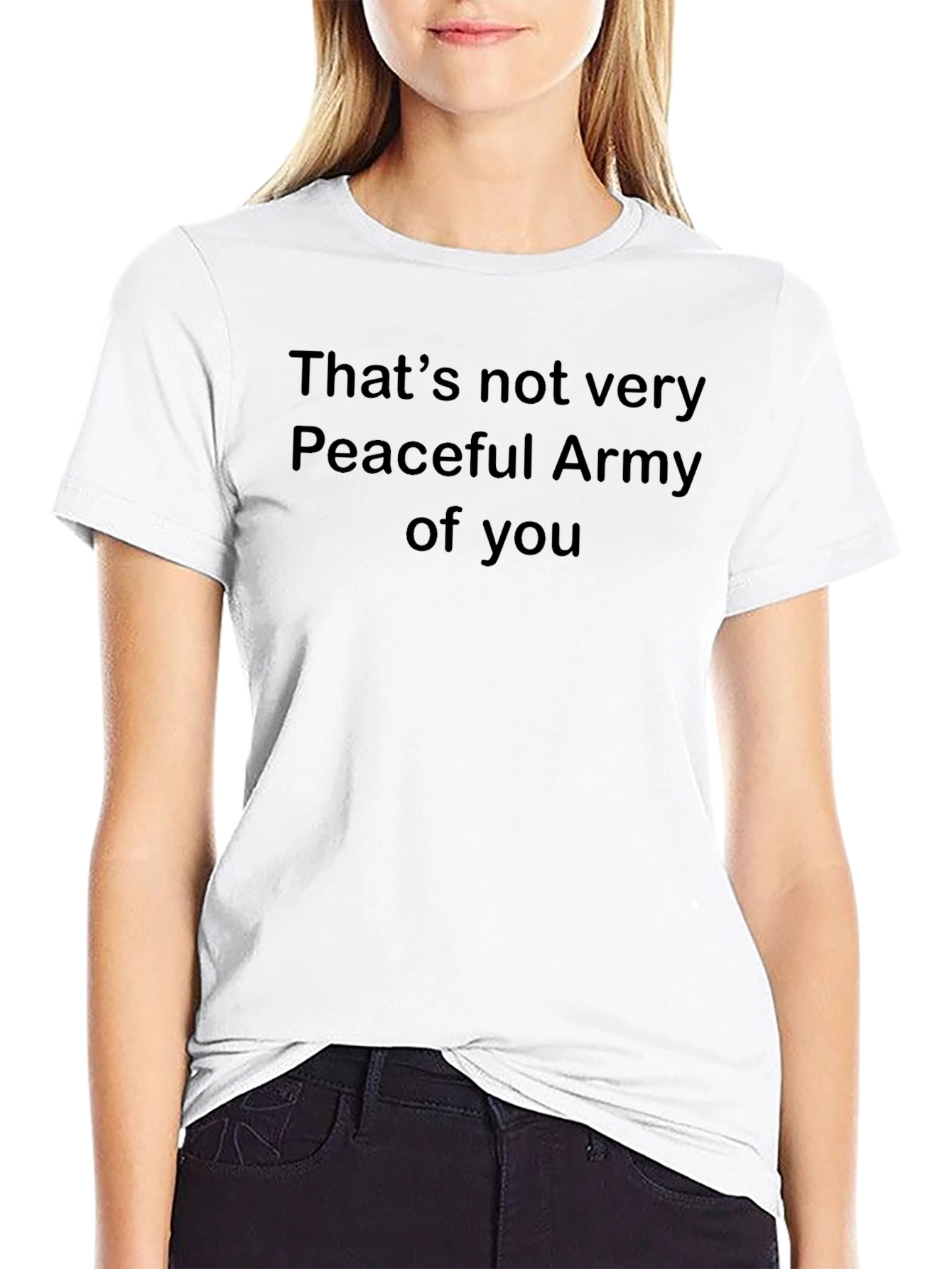 Camiseta Negra: Ejército No Tan Pacífico