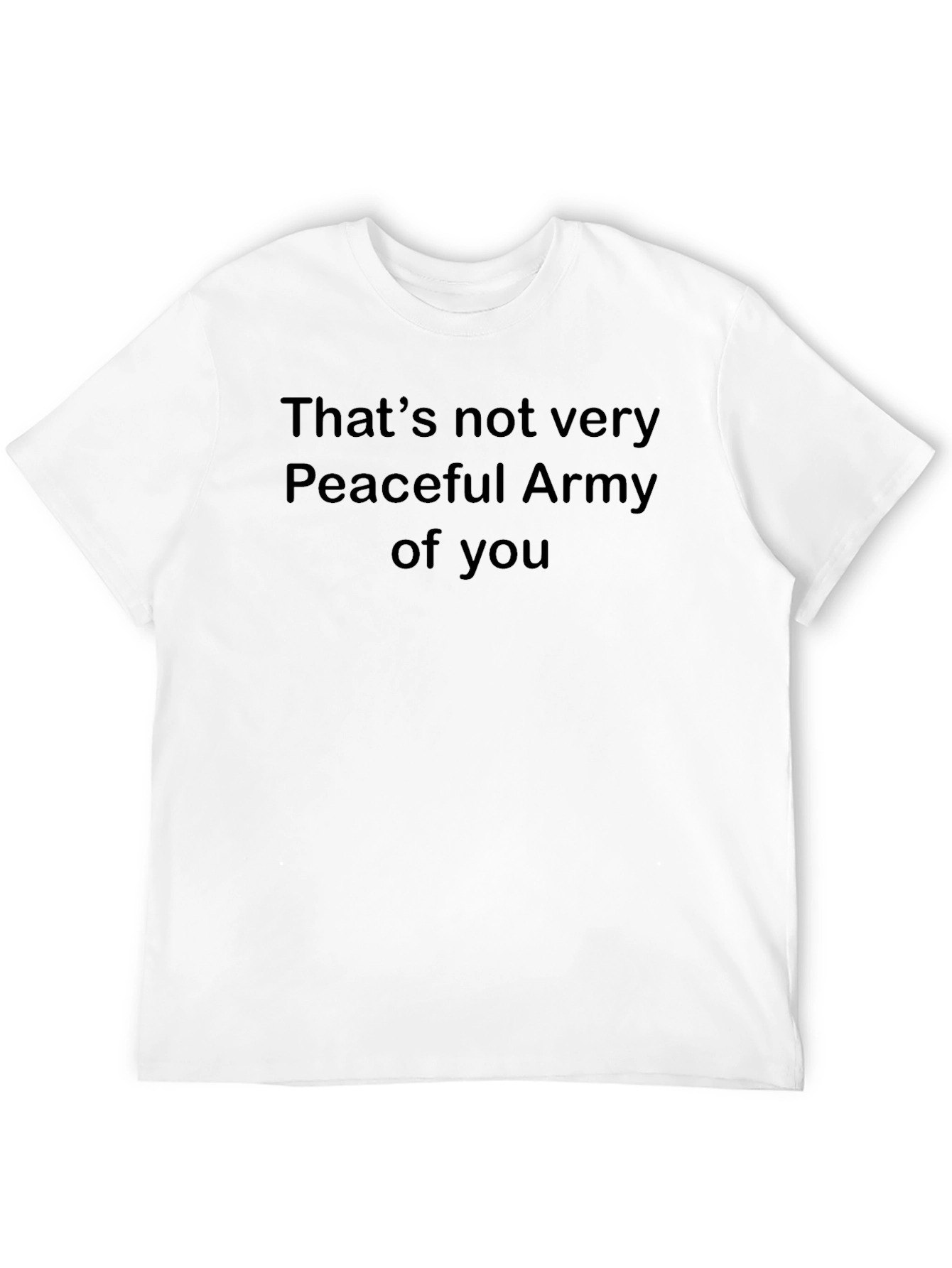 Camiseta Negra: Ejército No Tan Pacífico