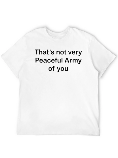 Camiseta Negra: Ejército No Tan Pacífico