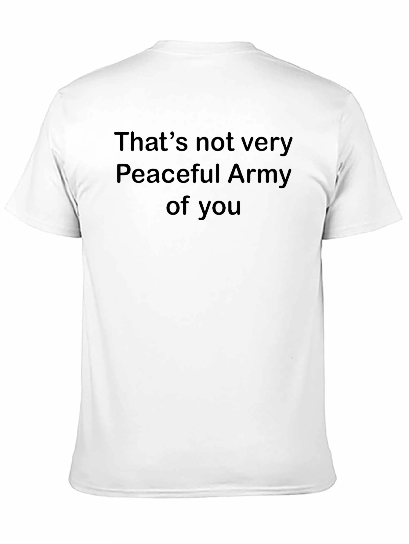 Camiseta Negra: Ejército No Tan Pacífico