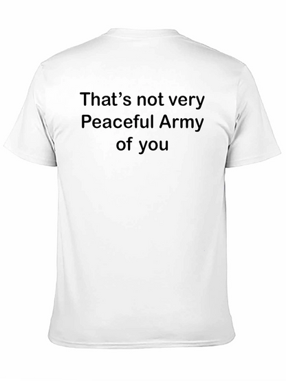 Camiseta Negra: Ejército No Tan Pacífico