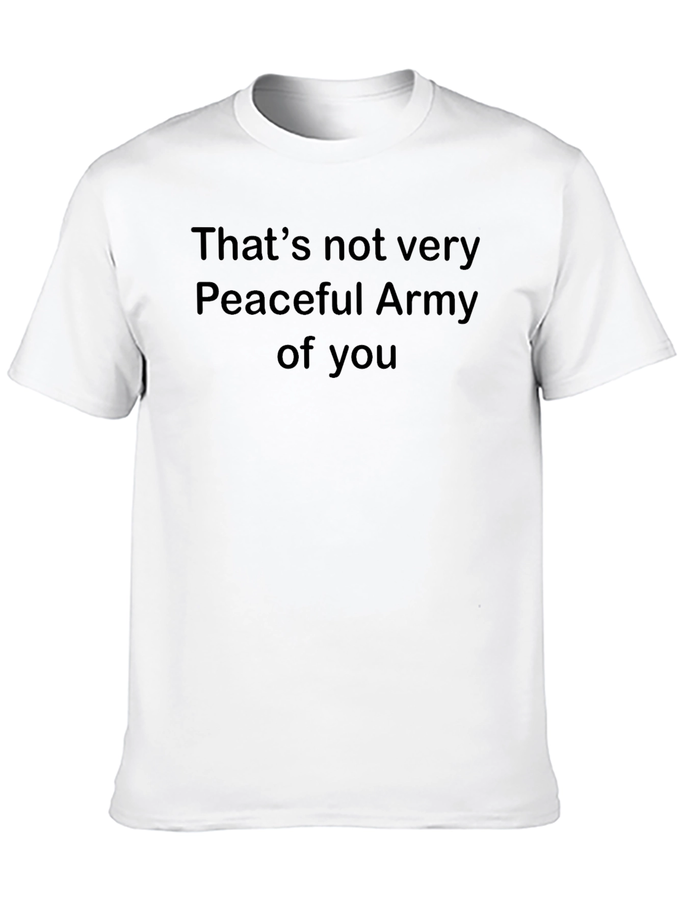 Camiseta Negra: Ejército No Tan Pacífico