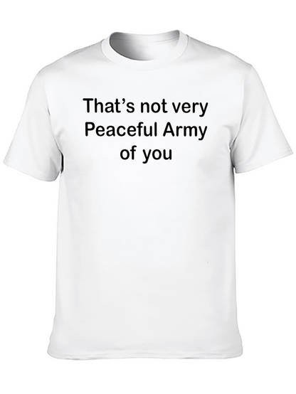 Camiseta Negra: Ejército No Tan Pacífico
