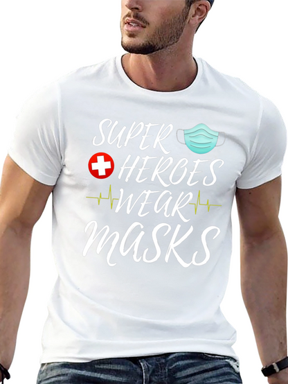 Camiseta Superhéroes Usan Mascarillas