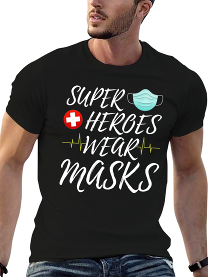 Camiseta Superhéroes Usan Mascarillas