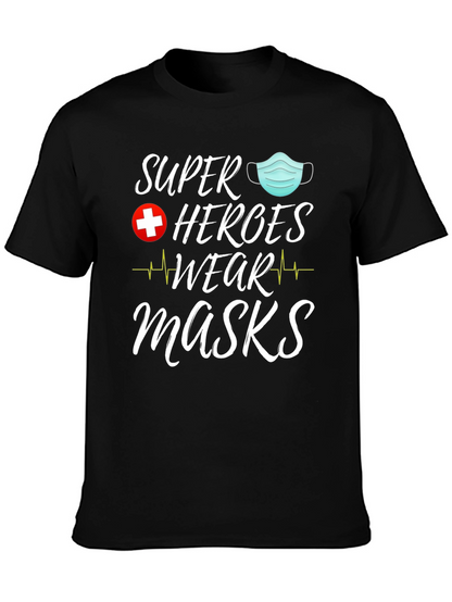 Camiseta Superhéroes Usan Mascarillas