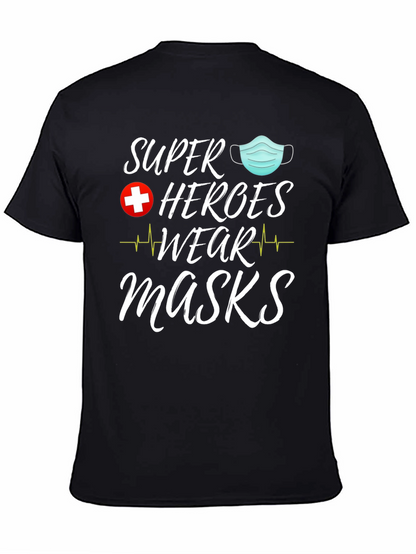 Camiseta Superhéroes Usan Mascarillas