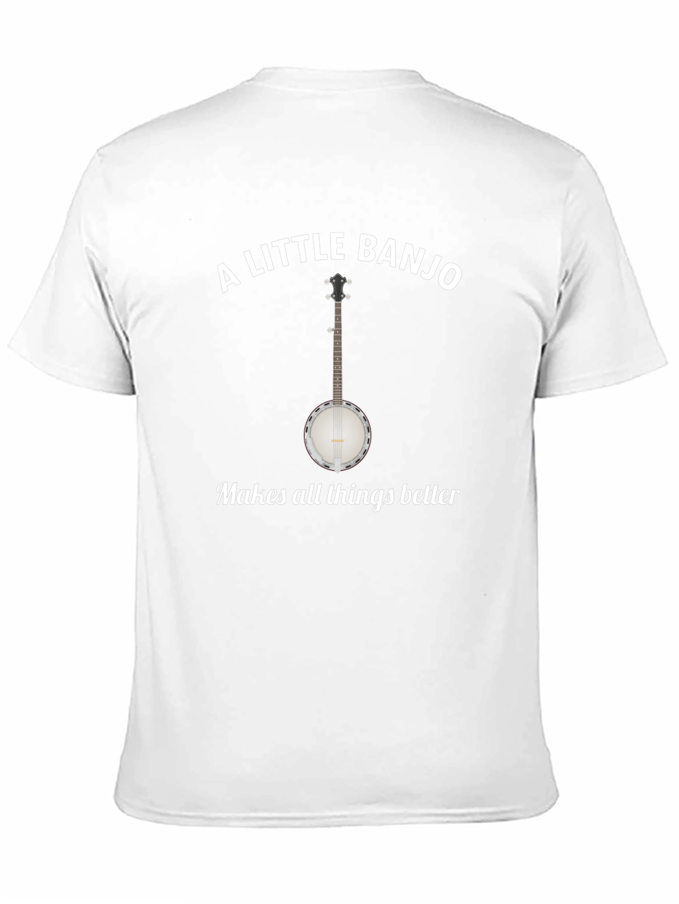Camiseta Negra A Little Banjo Makes Things Better