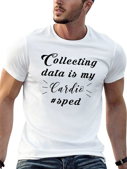 Camiseta Negra: Recolectar Datos es mi Cardio