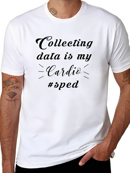 Camiseta Negra: Recolectar Datos es mi Cardio