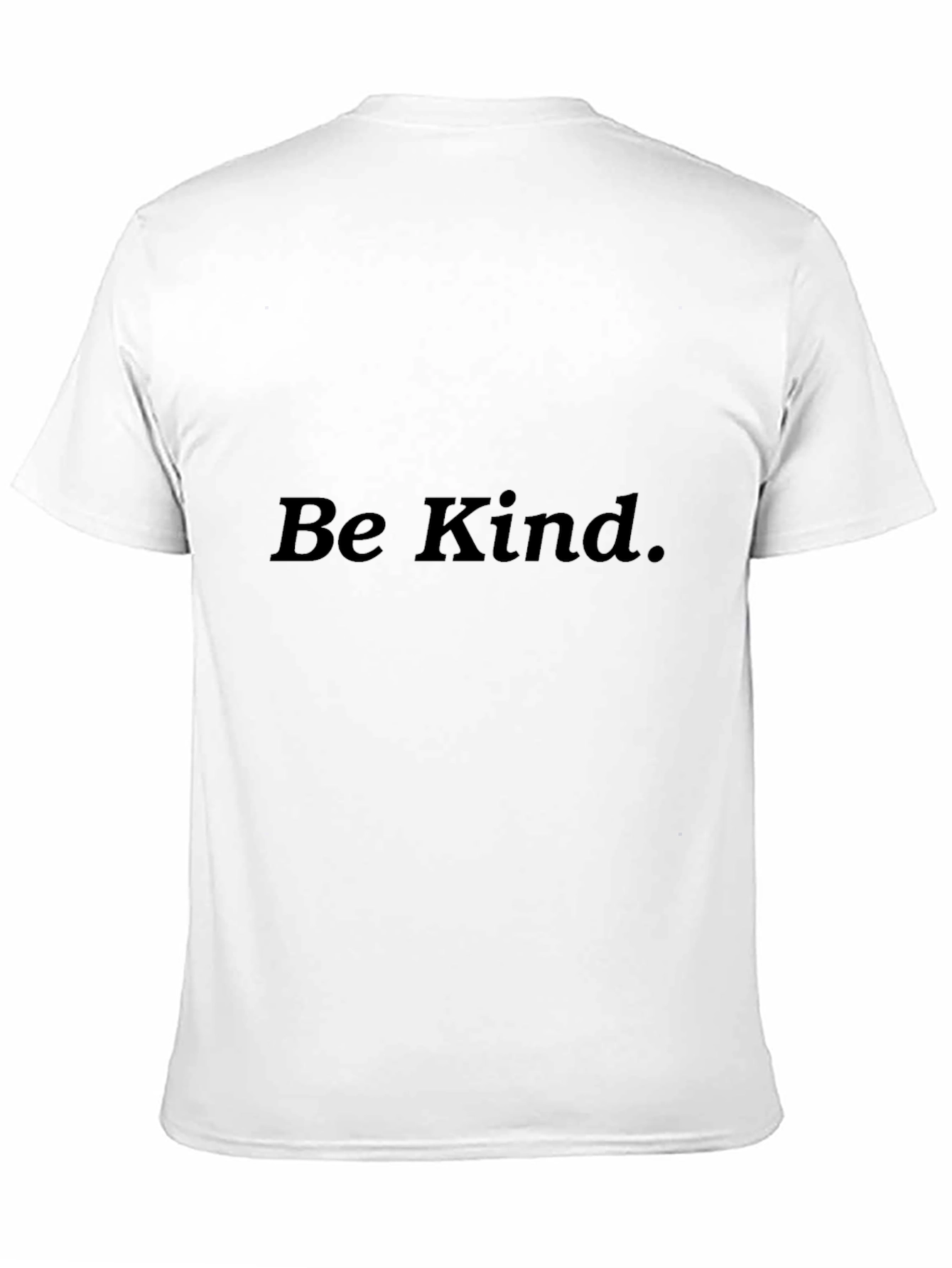 Camiseta Negra Sé Amable Casual y Cómoda