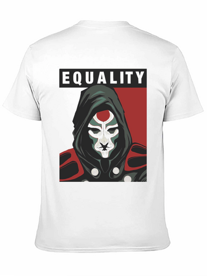 Camiseta Negra Igualdad con Diseño Enigmático