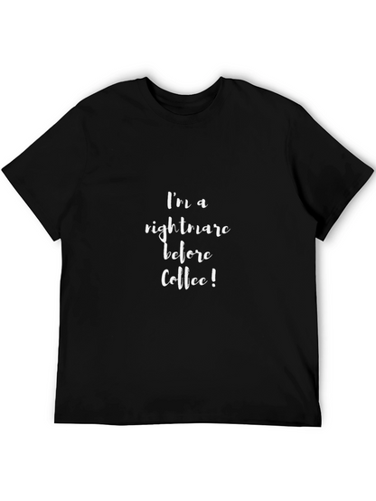 Camiseta Negra: Pesadilla Antes del Café