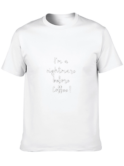 Camiseta Negra: Pesadilla Antes del Café