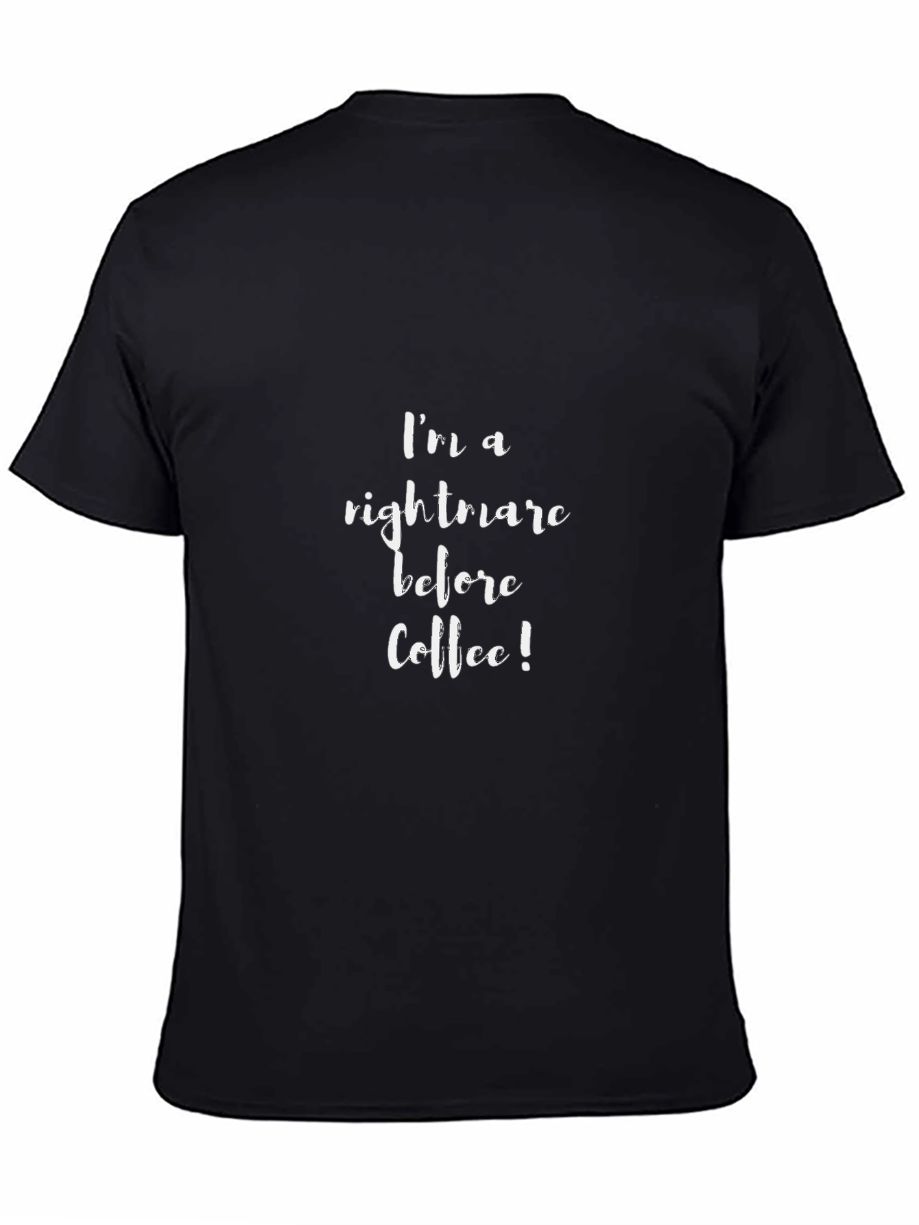 Camiseta Negra: Pesadilla Antes del Café