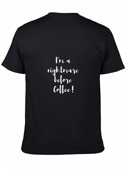Camiseta Negra: Pesadilla Antes del Café