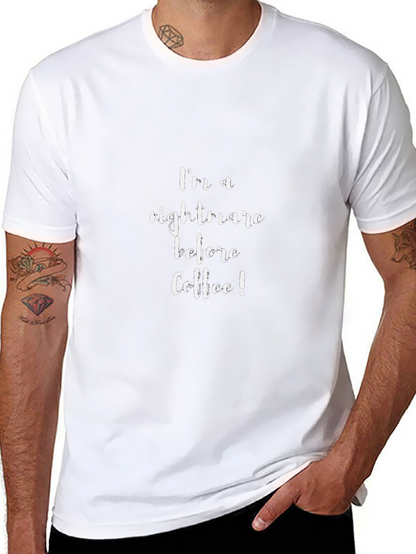Camiseta Negra: Pesadilla Antes del Café