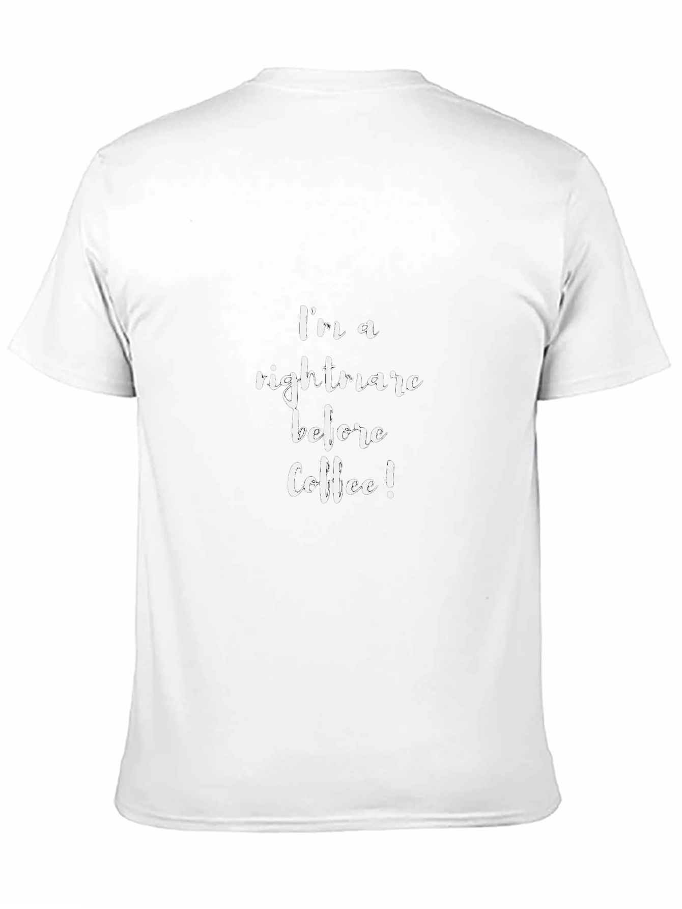 Camiseta Negra: Pesadilla Antes del Café