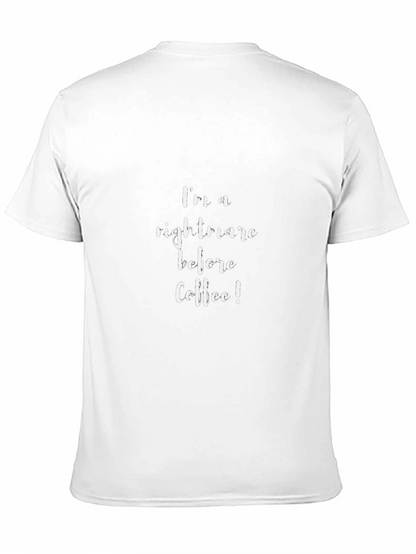 Camiseta Negra: Pesadilla Antes del Café
