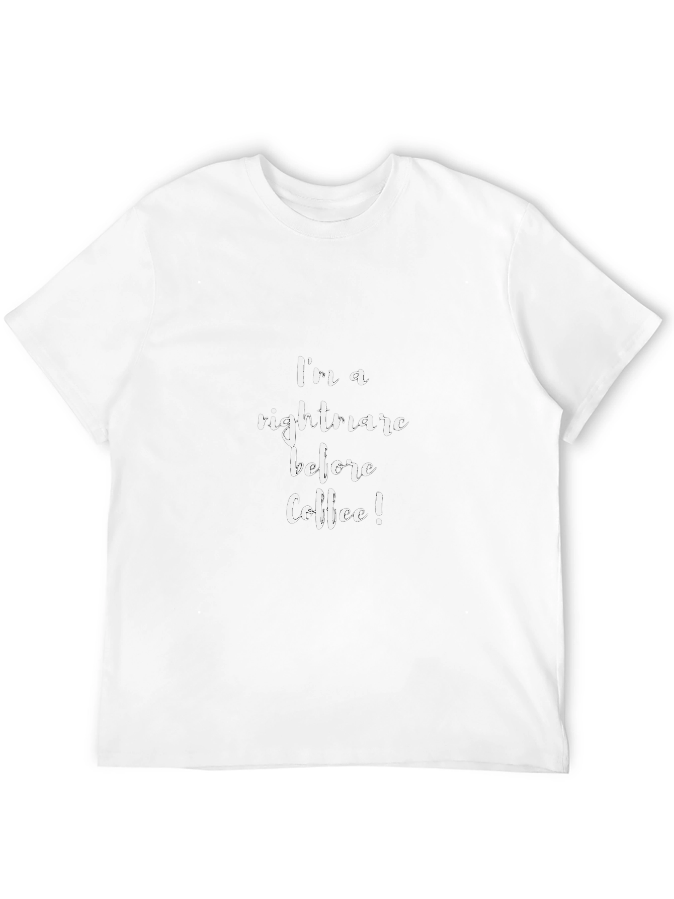 Camiseta Negra: Pesadilla Antes del Café