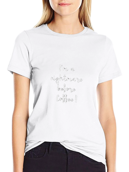 Camiseta Negra: Pesadilla Antes del Café