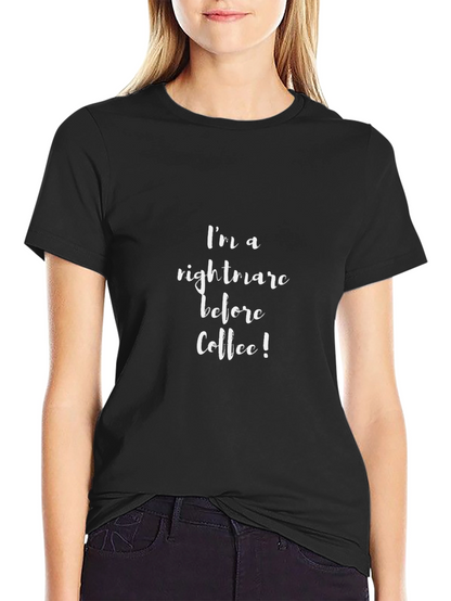 Camiseta Negra: Pesadilla Antes del Café