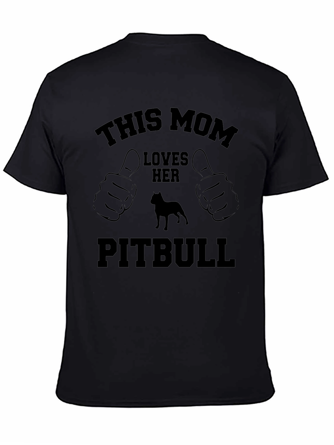 Camiseta Negra: Esta Mamá Ama su Pitbull
