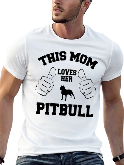 Camiseta Negra: Esta Mamá Ama su Pitbull