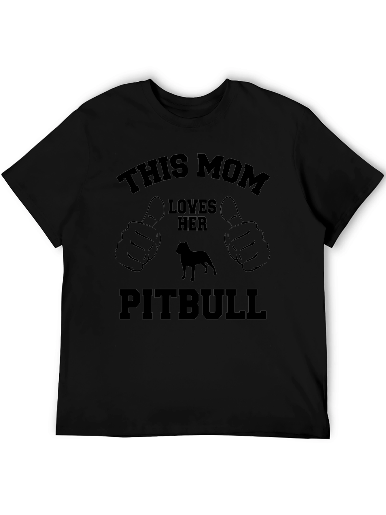 Camiseta Negra: Esta Mamá Ama su Pitbull