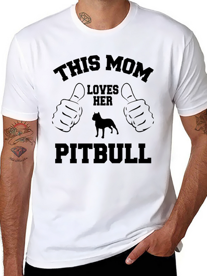Camiseta Negra: Esta Mamá Ama su Pitbull