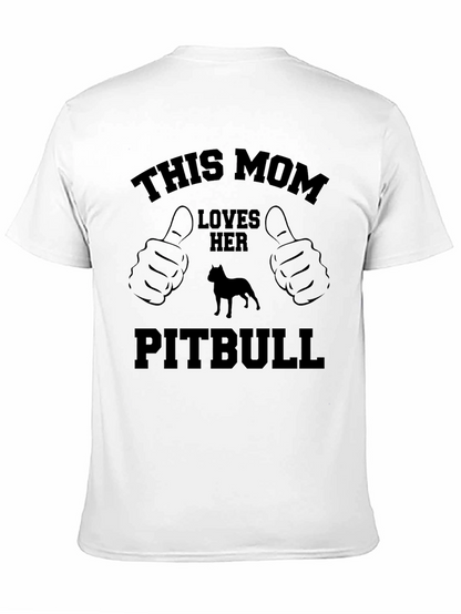 Camiseta Negra: Esta Mamá Ama su Pitbull