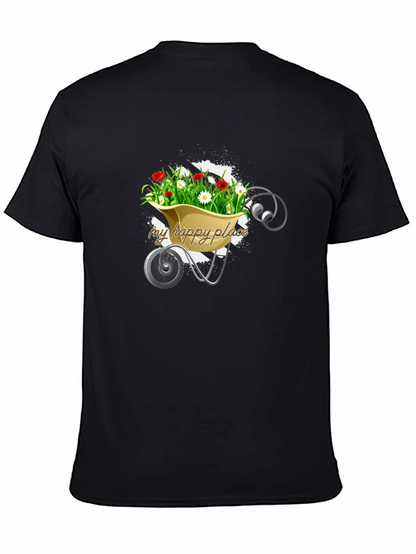 Camiseta Negra Mi Lugar Feliz