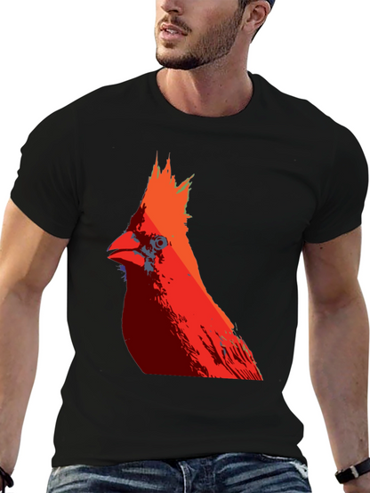 Camiseta Hombre Diseño Cardinal Rojo