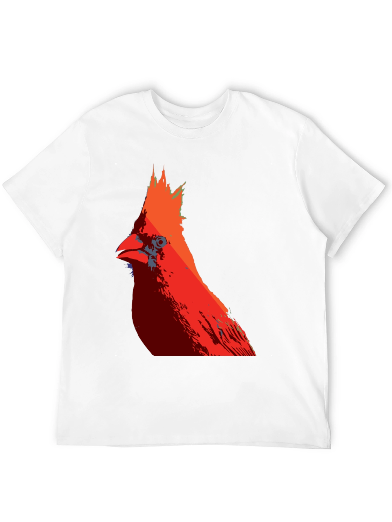Camiseta Hombre Diseño Cardinal Rojo