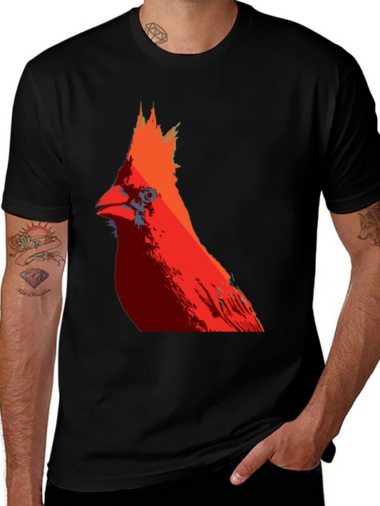 Camiseta Hombre Diseño Cardinal Rojo